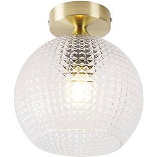 Art Deco loftslampe messing - Sphere
