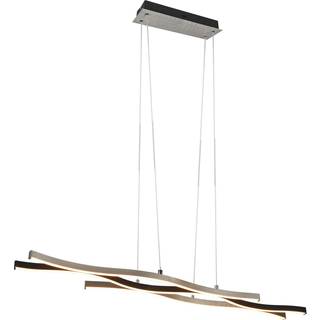 Design hanglamp zwart met zilver incl. LED dimbaar - Blaze