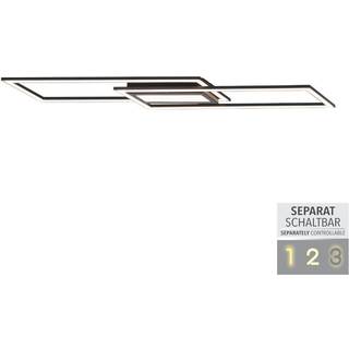 LED-loftlampe Asmin, CCT, sort, 100x17,9cm