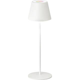 Cosenza udendørs LED-bordlampe batt. RGBW sandet