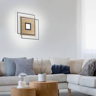 Paul Neuhaus Q-AMIRA LED-loftlampe, trælook