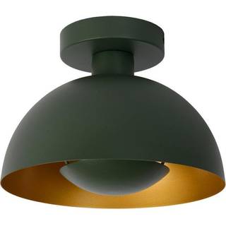 Siemon loftlampe af stål, Ø 25 cm, grøn