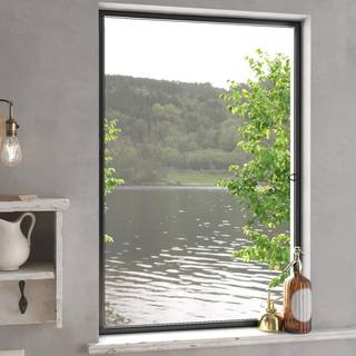 insektnet til vinduer 80x120 cm antracitgrå