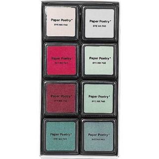 Paper Poetry Tusche-Stempelkissen Set 8 Farben - Classic Mix