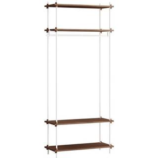 Moebe Reolsystem s.200.1.F Open Wardrobe - Smoked-Oak/White