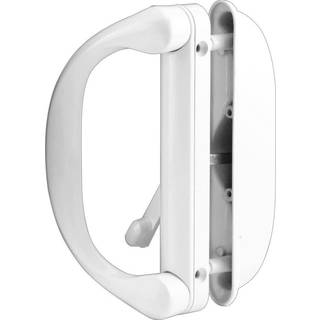 Prime-line C 1275 Diecast White Outside Patio Door Pull With Latch (Single Pack)