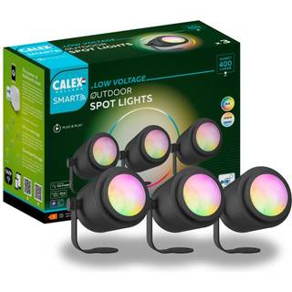 Calex Smart Outdoor Spotlight, jordspyd, sæt med 3 stk