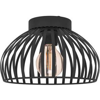 EGLO Mogano 3 loftlampe, burskærm, Ø28cm