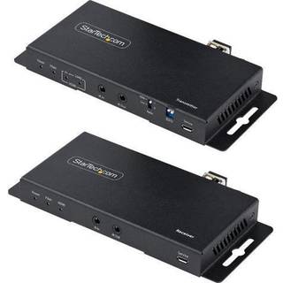 STARTECH 4K HDMI over Fiber Extender Kit 4K 60Hz 3300ft 1km Single Mode/1000ft 300m Multimode LC Fiber Optic HDR IR Extender