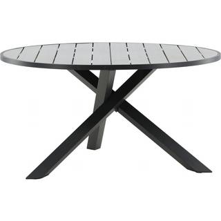 Venture Design Parma rundt havebord, sort/mørkegrå, Ø140 cm