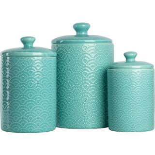 10 Strawberry Street Kitchen Canister Set 3 stykker Tide Blue