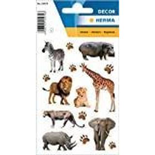 Herma stickers Decor Afrikas dyr, 3 ark