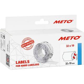 Meto etiket 32x19mm aftagelig 30007368 hvid, 5000 stk / 5 ruller