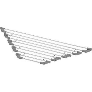 Iris USA Inc. Triangle Corner Dish Drying Rack med grebvask kanter til beskyttelsesplads Besparende Udvidelige sammenfoldelige rustfrie st?lsk?l