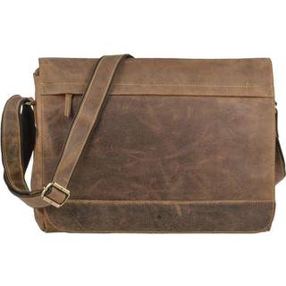 Umhängetasche Leder 40x30cm Vintage 1766B | Greenburry.de