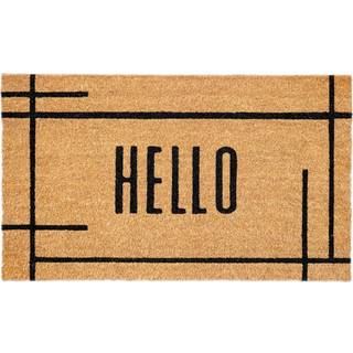 Calloway Mills 107403048 Moderne Natural Hello Doormat 30 """" X 48 """" (30 """" X 48 """")