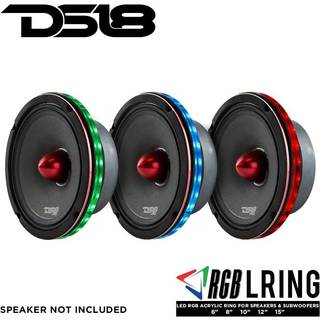 DS18 LRING10, 15 tommer RGB LED-ring til højttalere/bas.