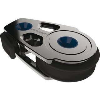 Enkeltblok Lewmar Synchro 72, fast/roterende, glideleje, med hurtiglås, passer liner Ø10 - 12 mm
