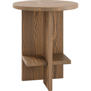 Karup Design Rondure Table 45 Carob Brown lacquered