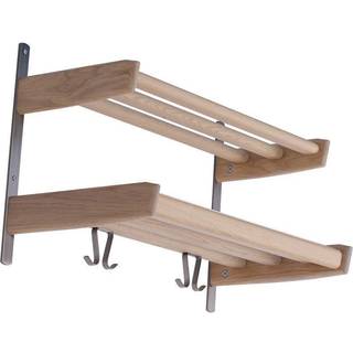 Oscarssons Möbel, Meja Hattehylde 59 cm 2 hylder Hvidolieret eg