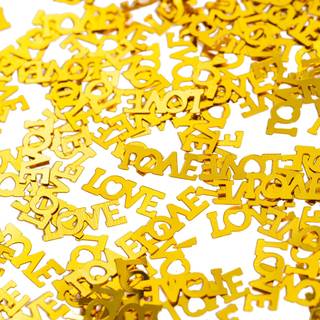 Guld Tekst "Love"-Konfetti 14 Gram