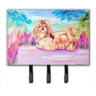 """" Caroline's Treasures 7136th68 Shih Tzu Leash Holder eller Key Hook Large Multicolor """"