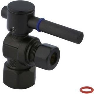 Vandhaner CC43105DL kvart drejningsventiler (1/2-tommer FIP X 3/8-tommer O.D. komprimering) Olie gnides bronze