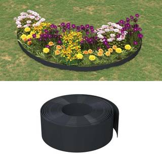 græskant 10 m 20 cm polyethylen sort