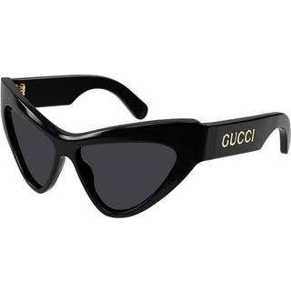 Gucci GG1294S 001 57 Solbriller Kvinder Black - Black - 57mm