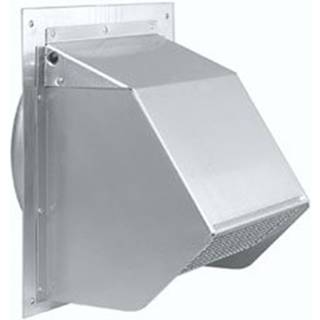 Broan 6 """" 641 Wall Cap Round Duct for Range Hoods og Bath Ventilation Fans Aluminium