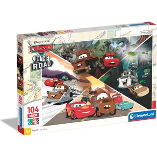 Clementoni Maxi Disney Cars On the Road Puslespil 104 Brikker