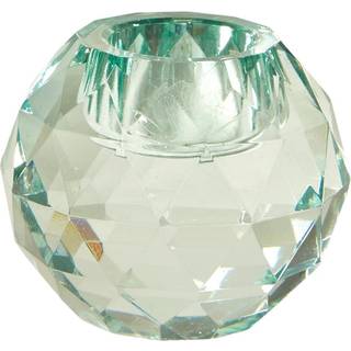 Lysestage diamant aqua Ø.5 cm