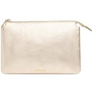 Whistles Whistles Gold Elita Double Pouch Clutch