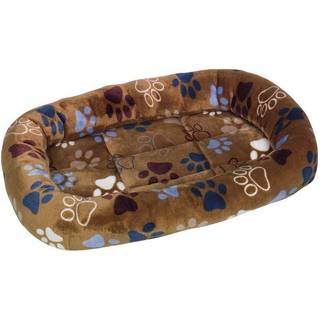 Madras med kant oval Classic LISSI - 98 x 78 x 8 cm - Brun