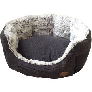 Komfortseng "Cacho" oval - Dark Grey - 55 x 50 x 21 cm