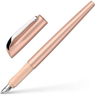 Schneider Callissima kalligrafi fyldepen 1,1 mm genopfyldelig metallisk abrikos t?nde abrikos bl?kpatron (163706)