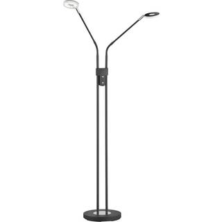 Dent LED-gulvlampe, kan dæmpes, 2 x 6 W, sort
