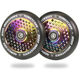 Root Honeycore Sort 120mm Hjul Til Løbehjul 2-Pak (120mm - Neochrome)