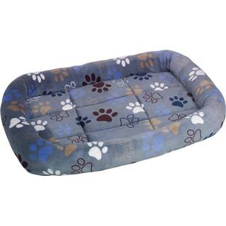 Madras med kant oval Classic LISSI - 98 x 78 x 8 cm - Mørkegrå
