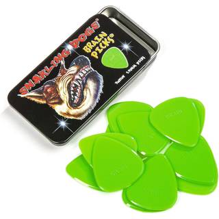 D'Andrea snarling hunde hjerne nylon guitar v?lger 12 pakke med tinboks (gr?n 0,53 mm)