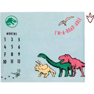 Velkommen til universet Baby Jurassic World Blue Green Orange og Gul I'm-a-Roar -able Dinosaur Super Soft Milestone Baby T?ppe