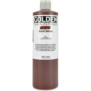 Fluid Acrylics af Golden Burnt Sienna 16 fl. oz. Blaske professionel akrylmaling semi-opaque