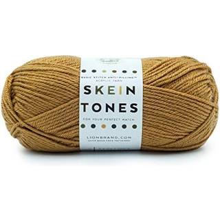 Lion Brand Yarn Basic Stitch (Skein Tones) Anti-Pilling Strik garngarn til hækling af Cedarwood 555 fod (pakke 1)