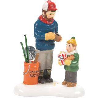 Afdeling 56 Snow Village -tilbeh?r Spar noget plads til fiskestokke Figur 3,15 tommer Multicolor