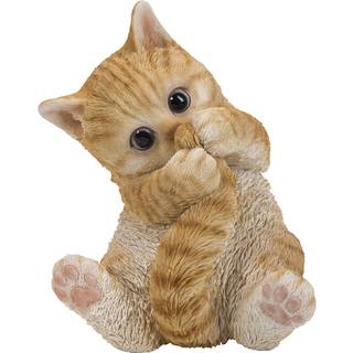 Hi-Line Gift Ltd. Orange Tabby Kitten, der spiller med hale