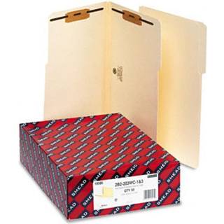 Smead fastg?relsesfilmappe 2 fastg?relsesmidler forst?rket 1/3-sk?ret fane 1-1/2 """" Ekspansion Juridisk st?rrelse 50 pr. Boks (19595) (pakke p? 1