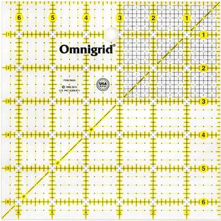 Omnigrid 6-1/2-tommer med 6-1/2-tommer quilter firkant