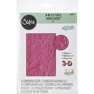 Sizzix 3-D teksturerede indtryk, der pr?ger mappe Multifarve