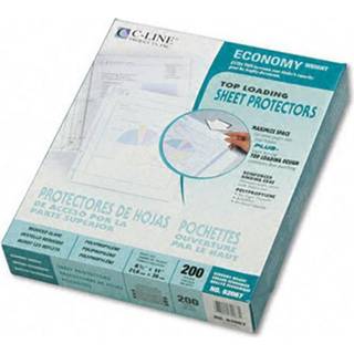 C-Line Top Loading Economy Weight Poly Sheet Protectors Reduceret bl?nding 8,5 x 11 tommer 200 pr. Boks (62067)