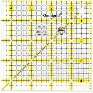 Omnigrid 4-1/2 """" Square Sying Quilting Rulers 4- """" X 4- """" Clear